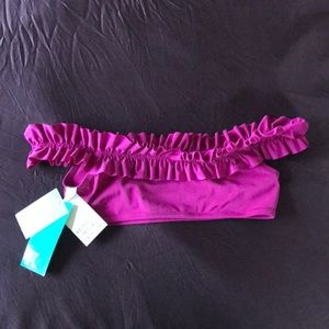 H & M Magenta off shoulder bikini top - US 8